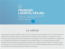Tablet Screenshot of francoislacoste.com